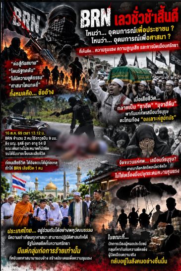 Ideologi BRN: Demi Rakyat Atau Gunakan Agama untuk Tameng Melakukan Kekerasan?